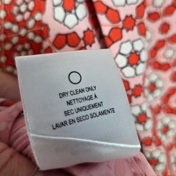 Anthropologie Sachin & Babi Pink Faux Wrap Blouse 8 w/ Tie Chic Dainty Ethereal - Picture 8 of 13